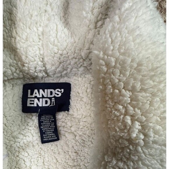 Lands' End Womens Size XS Scotch Plaid Flannel Sherpa Lined Robe Cozy Warm Belt - Picture 2 of 9